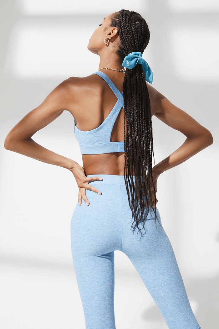 Coletero Alo Yoga Alosoft Rhythm Mujer Azules | 598174RJQ