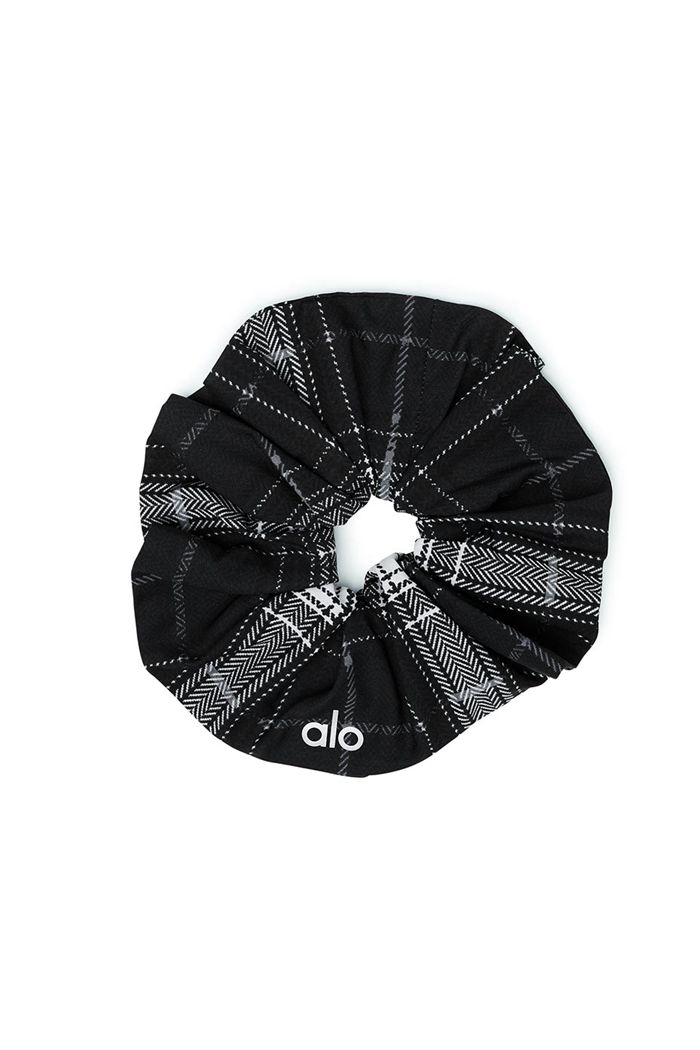 Coletero Alo Yoga Legacy Plaid Oversized Mujer Negros Blancos | 593471LFD