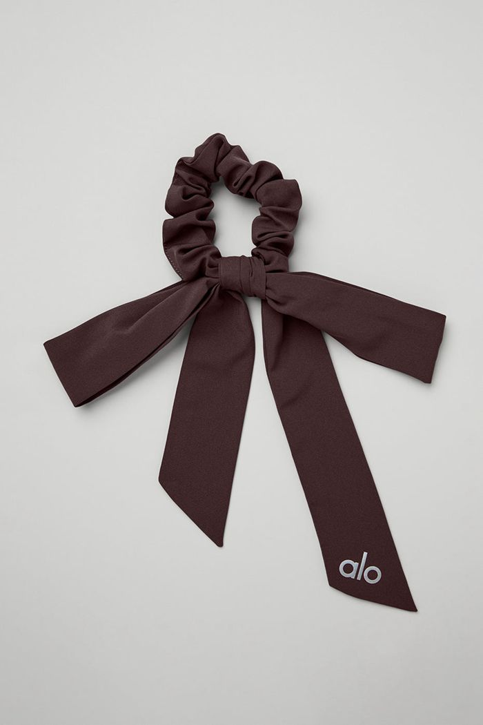 Coletero Alo Yoga Love Knots Tie Mujer Negros | 563021VBU