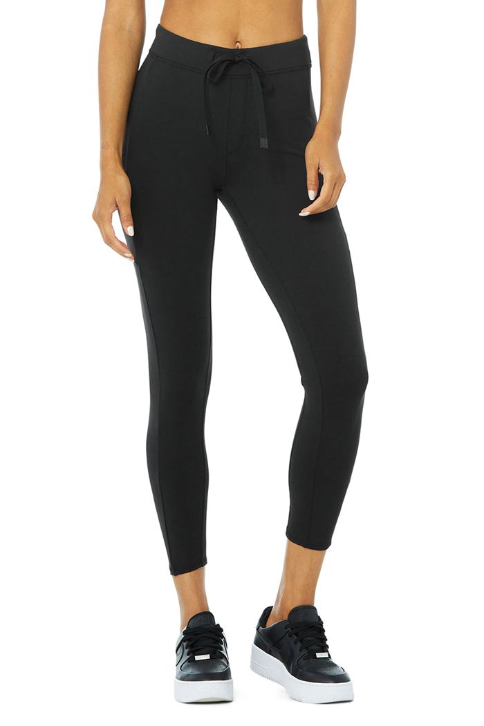 Leggins Alo Yoga 7/8 High-Cintura Checkpoint Mujer Negros | 518962MEG