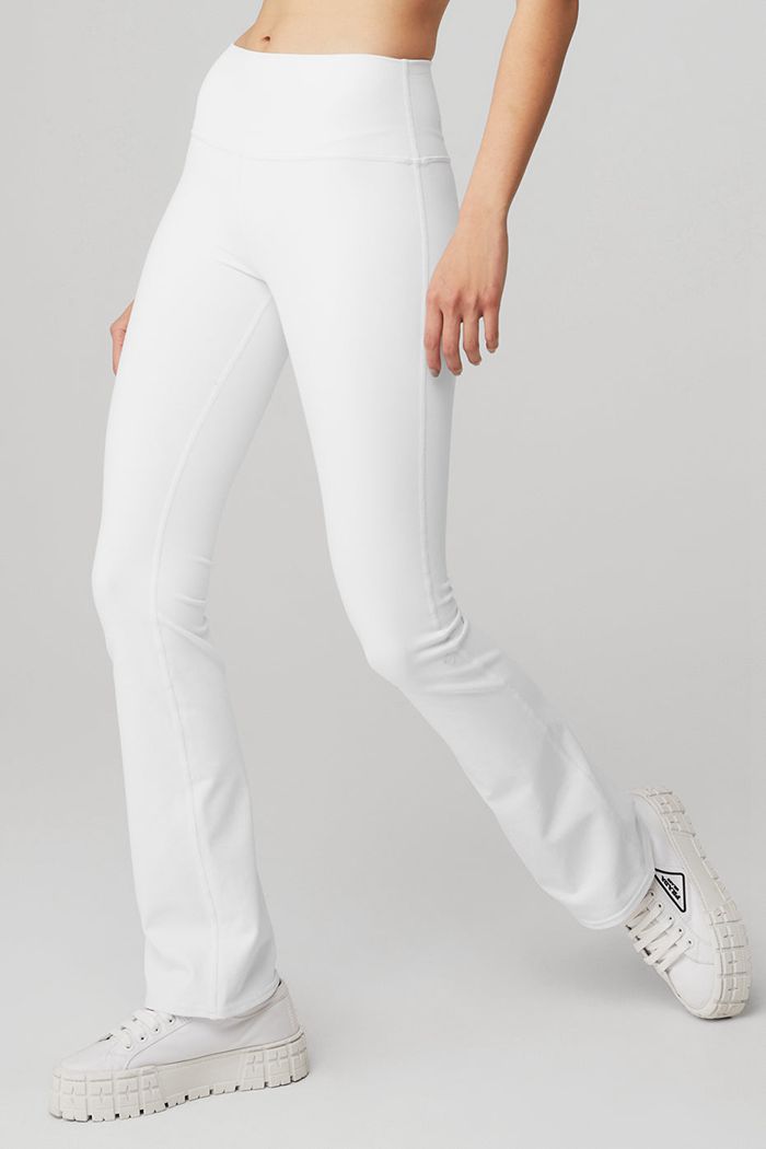 Leggins Alo Yoga Airbrush High-Cintura 7/8 Bootcut Mujer Blancos | 617053LOT