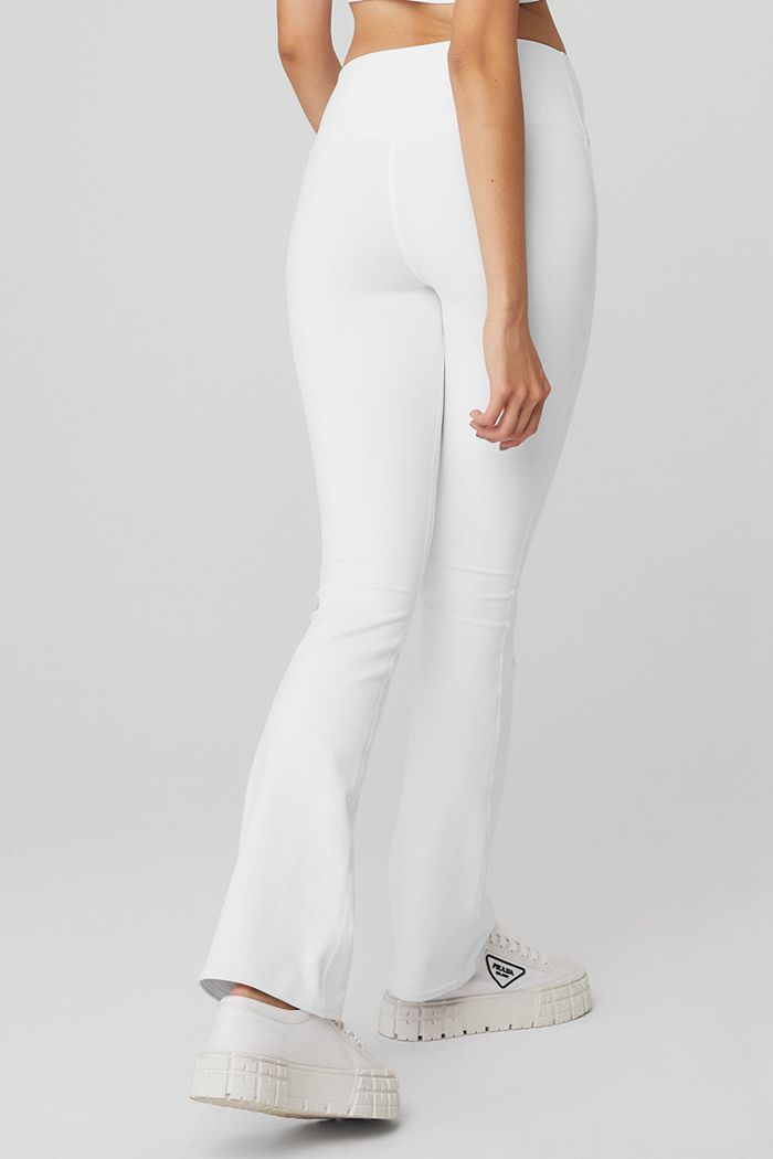 Leggins Alo Yoga Airbrush High-Cintura 7/8 Bootcut Mujer Blancos | 617053LOT