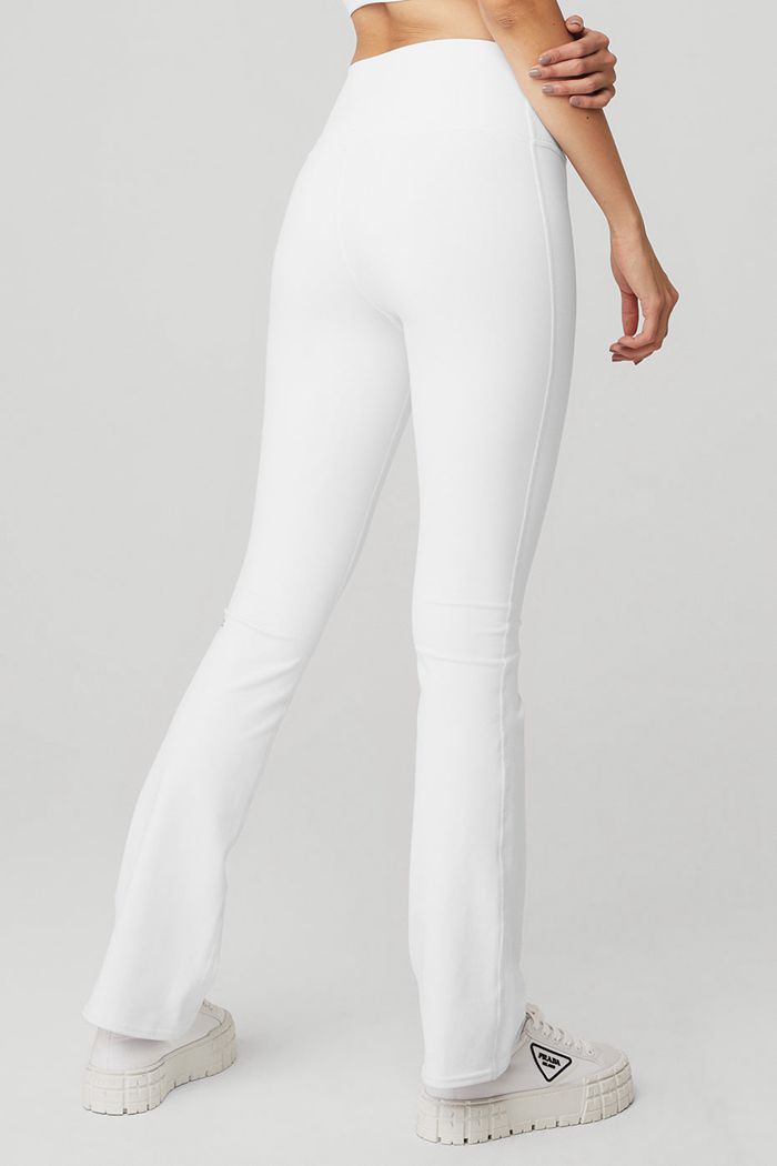 Leggins Alo Yoga Airbrush High-Cintura 7/8 Bootcut Mujer Blancos | 617053LOT