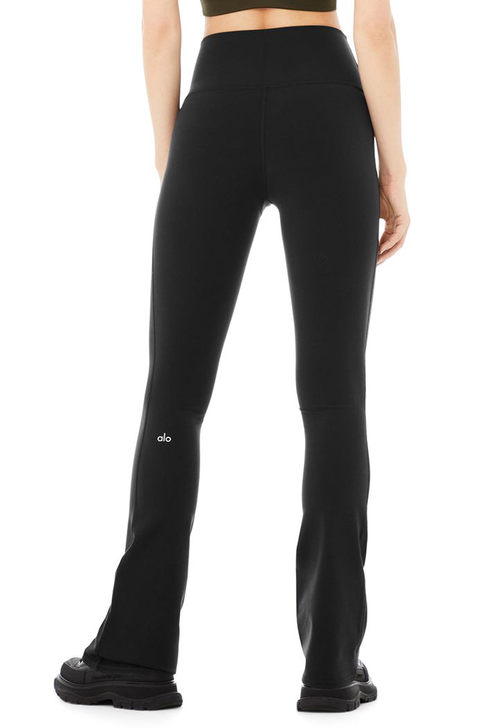 Leggins Alo Yoga Airbrush High-Cintura 7/8 Bootcut Mujer Negros | 823149XGV