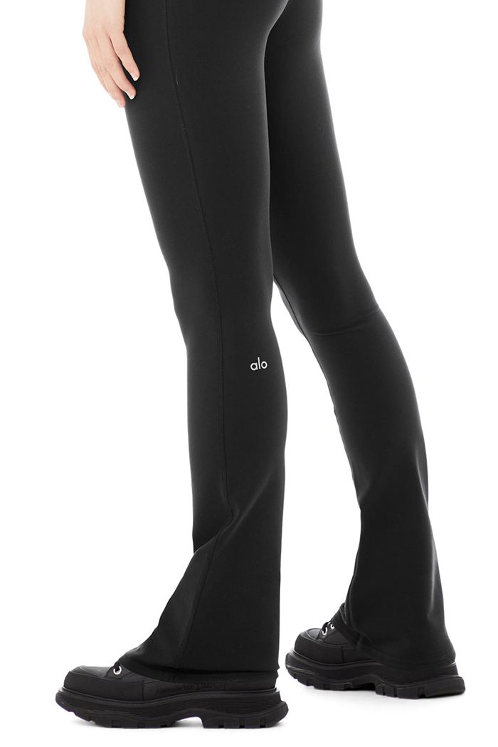 Leggins Alo Yoga Airbrush High-Cintura 7/8 Bootcut Mujer Negros | 823149XGV