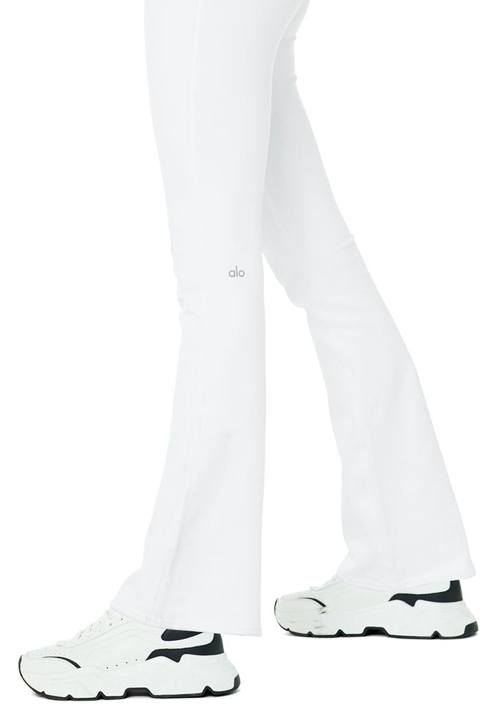 Leggins Alo Yoga Airbrush High-Cintura Bootcut Mujer Blancos | 714832LHE