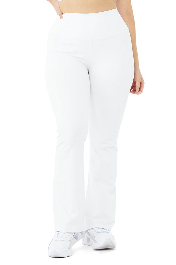 Leggins Alo Yoga Airbrush High-Cintura Bootcut Mujer Blancos | 714832LHE