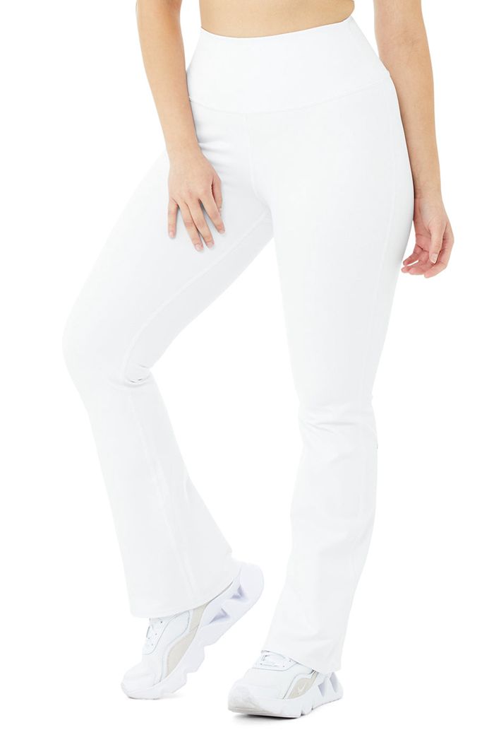 Leggins Alo Yoga Airbrush High-Cintura Bootcut Mujer Blancos | 714832LHE