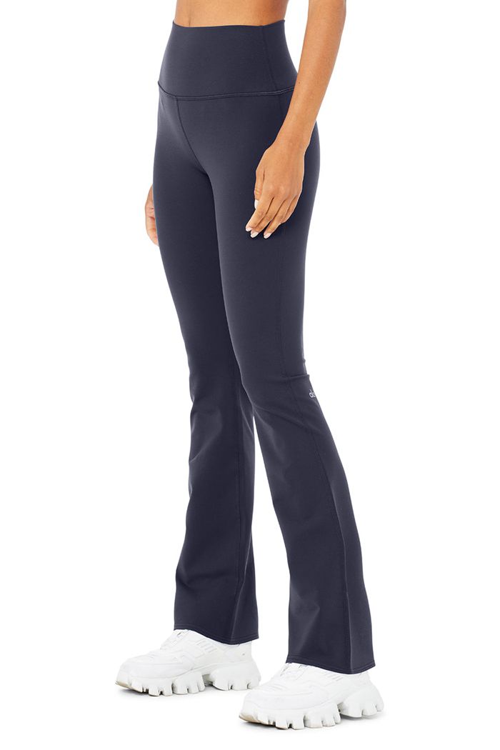 Leggins Alo Yoga Airbrush High-Cintura Bootcut Mujer Negros | 810936VPF