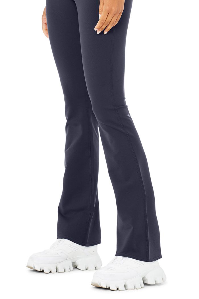 Leggins Alo Yoga Airbrush High-Cintura Bootcut Mujer Negros | 810936VPF