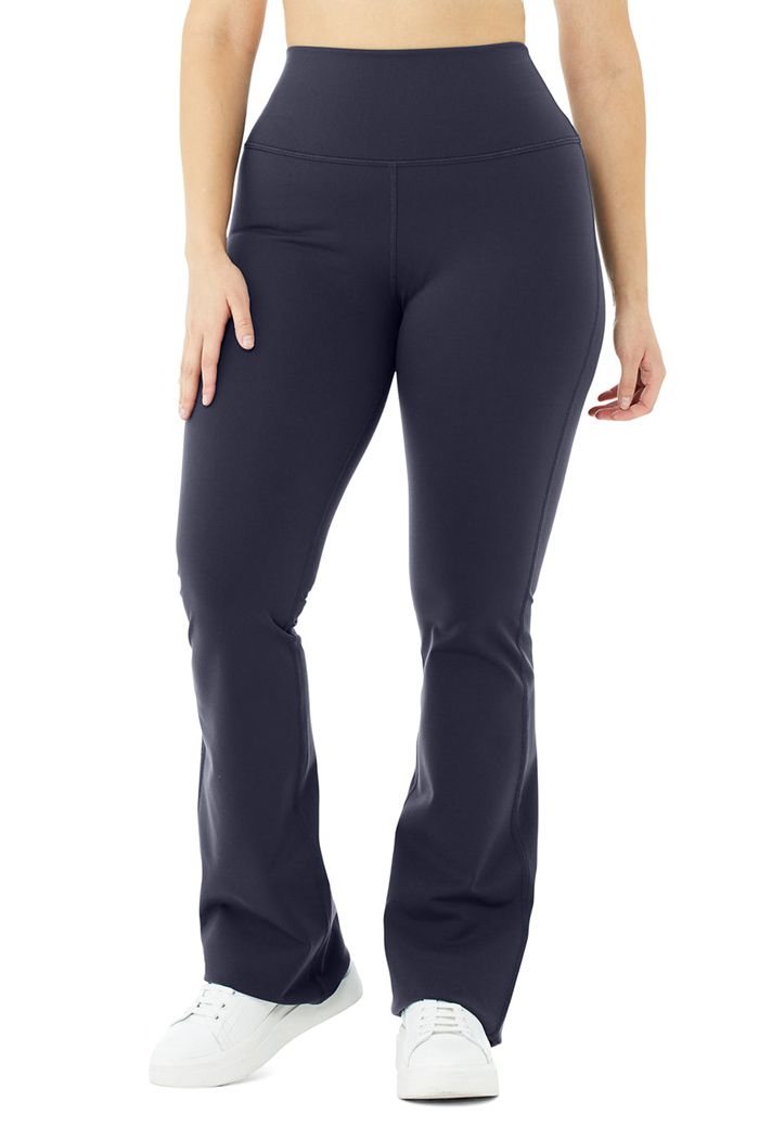 Leggins Alo Yoga Airbrush High-Cintura Bootcut Mujer Negros | 810936VPF