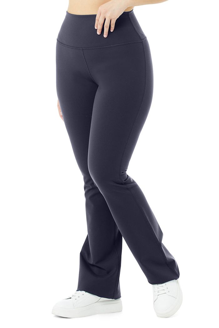 Leggins Alo Yoga Airbrush High-Cintura Bootcut Mujer Negros | 810936VPF