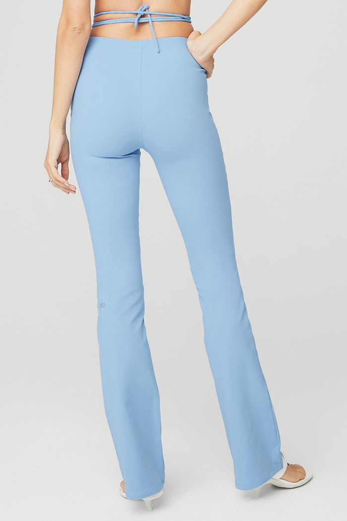 Leggins Alo Yoga Airbrush High-Cintura Cinch Flare Mujer Azules | 395124NDE