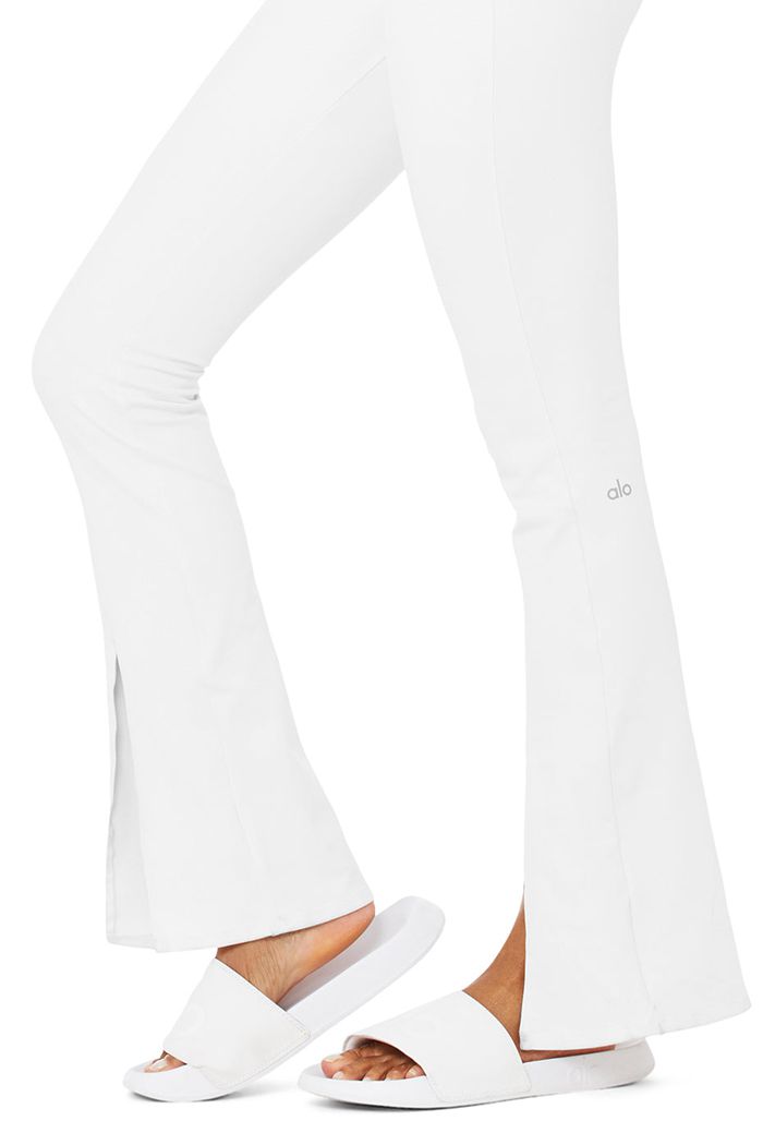 Leggins Alo Yoga Airbrush High-Cintura Flutter Mujer Blancos | 194605OTZ