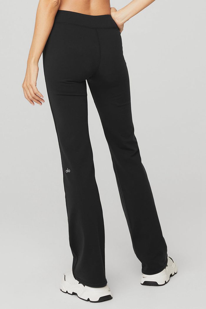 Leggins Alo Yoga Airbrush Low-Rise Bootcut Mujer Negros | 610745HQC