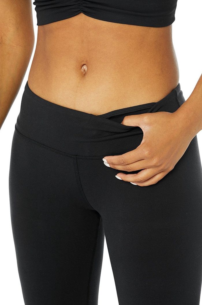 Leggins Alo Yoga Airbrush Mujer Negros | 167594ZUE