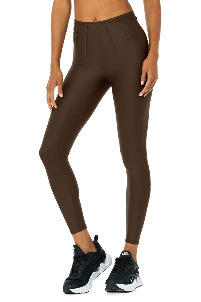 Leggins Alo Yoga Airlift High-Cintura 7/8 Corset Mujer Negros | 821635GHP