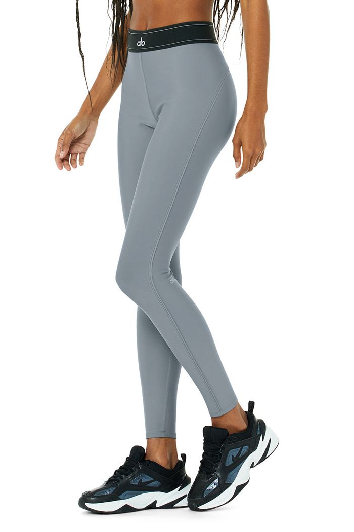 Leggins Alo Yoga Airlift High-Cintura Suit Up Mujer Grises | 149786NHL