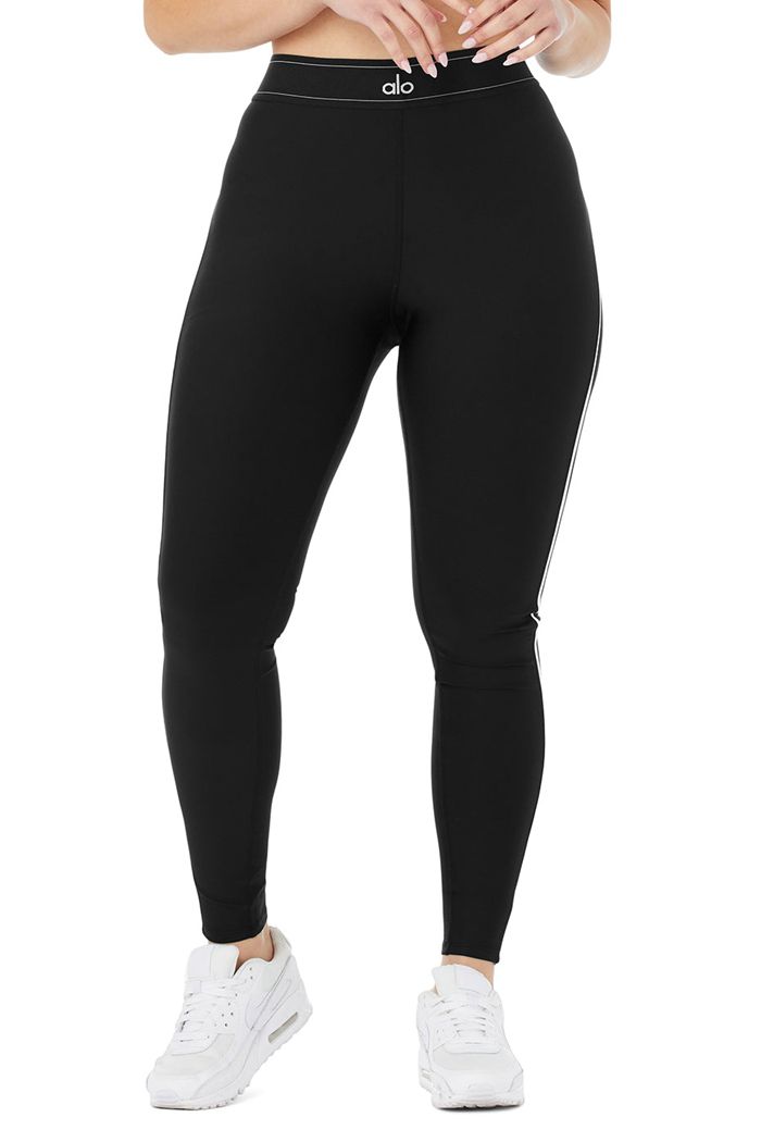 Leggins Alo Yoga Airlift High-Cintura Suit Up Mujer Negros | 492735UZK