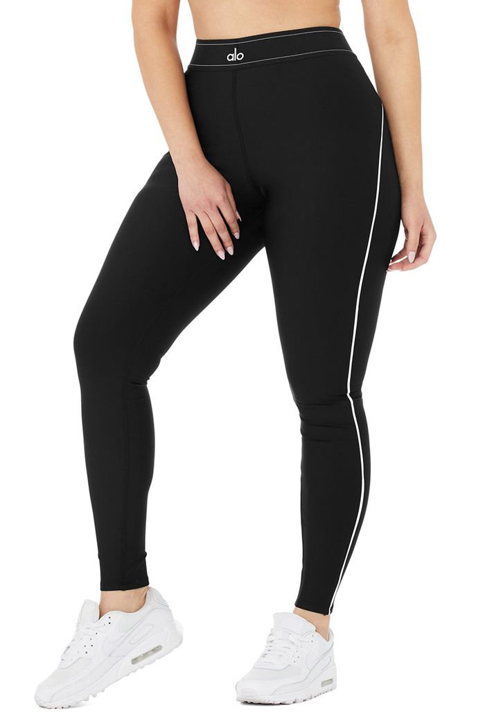 Leggins Alo Yoga Airlift High-Cintura Suit Up Mujer Negros | 492735UZK