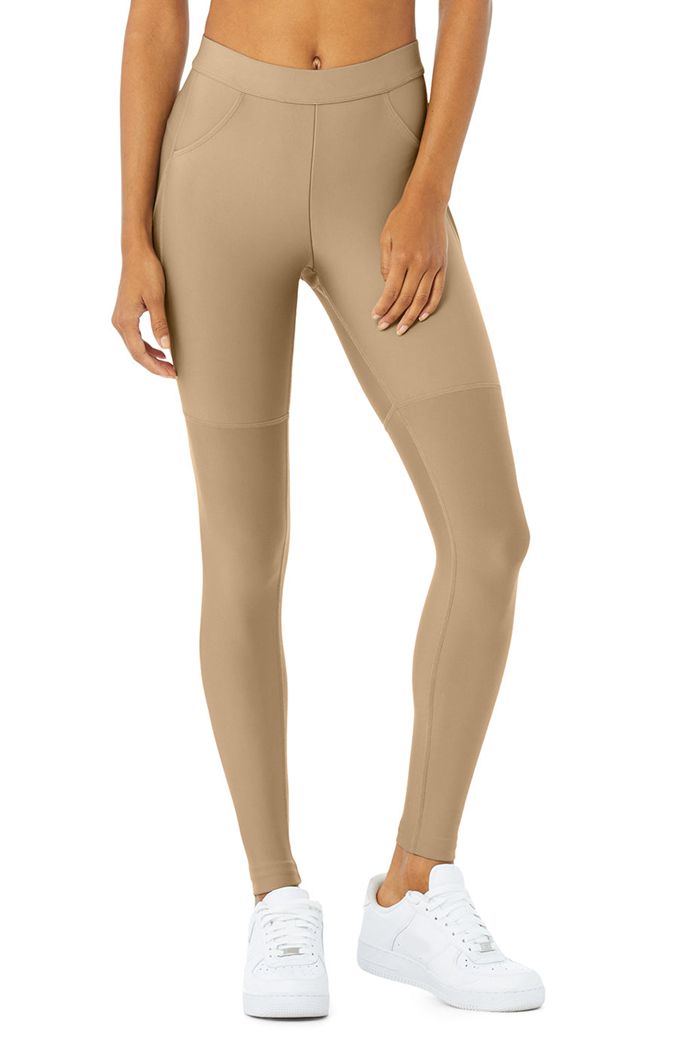 Leggins Alo Yoga High-Cintura 4 Pocket Utility Mujer Marrom | 907321AGO