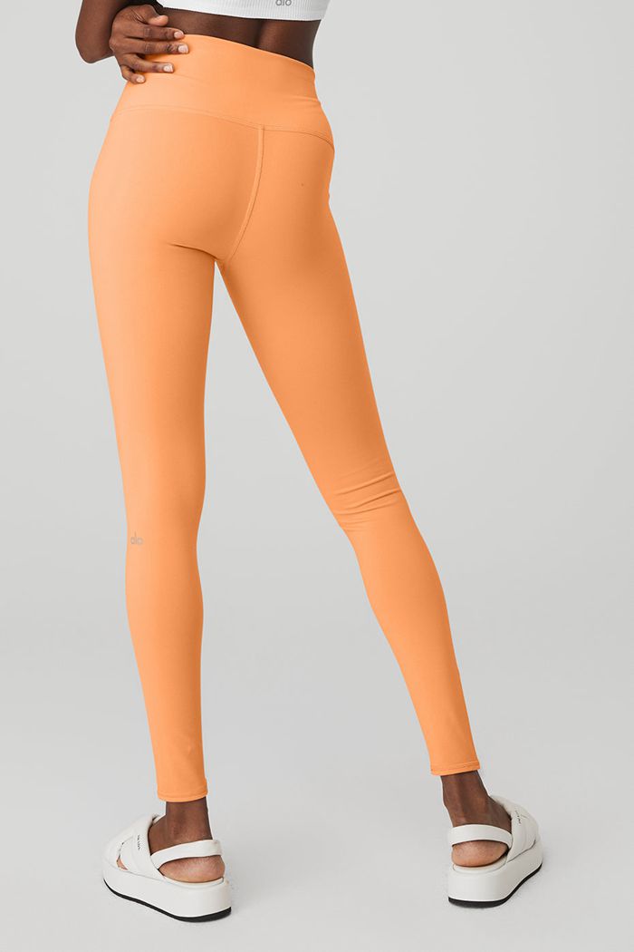 Leggins Alo Yoga High-Cintura Airbrush Mujer Naranjas | 054982DJH