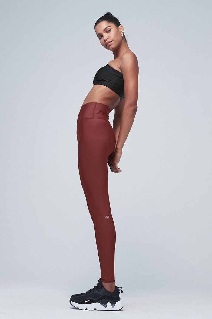 Leggins Alo Yoga High-Cintura Airlift Mujer Rojos | 168530YCN