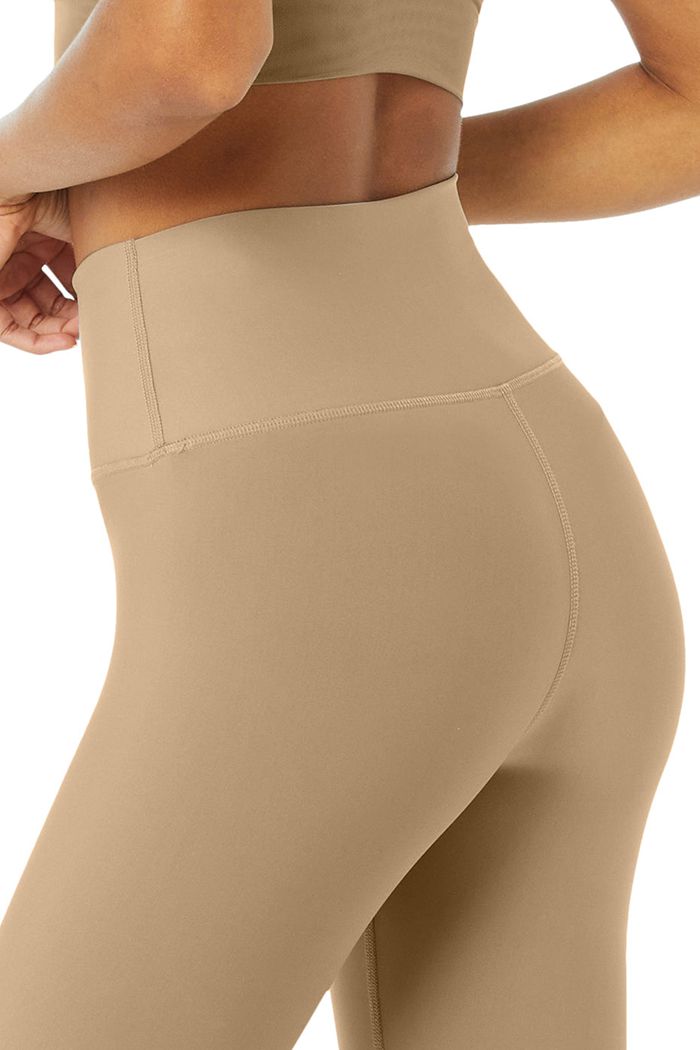 Leggins Alo Yoga High-Cintura Airlift Mujer Marrom | 328415IOR