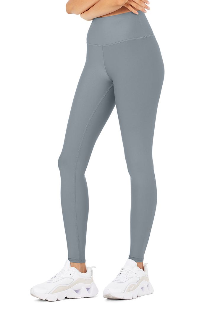 Leggins Alo Yoga High-Cintura Airlift Mujer Grises | 346579XUS