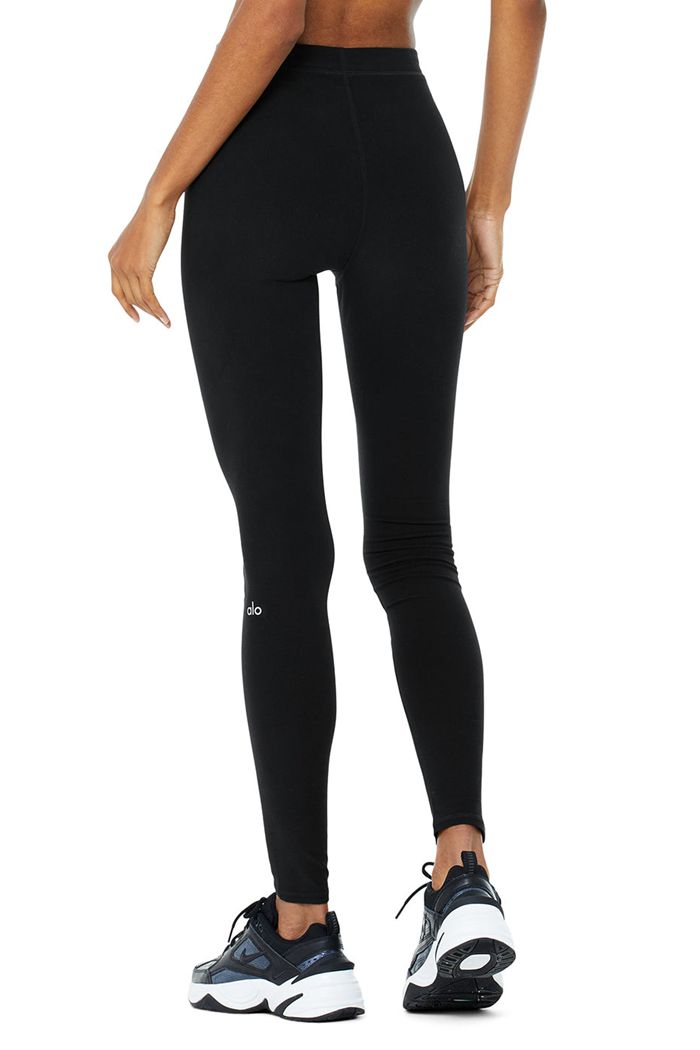 Leggins Alo Yoga High-Cintura Alosoft Flow Mujer Negros | 139564EYR