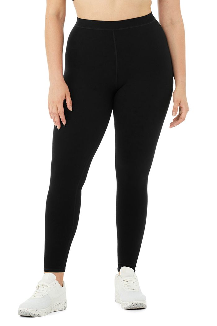 Leggins Alo Yoga High-Cintura Alosoft Flow Mujer Negros | 139564EYR