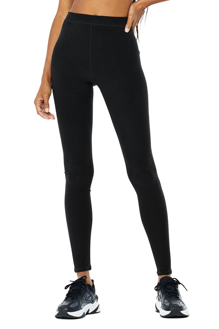 Leggins Alo Yoga High-Cintura Alosoft Flow Mujer Negros | 139564EYR