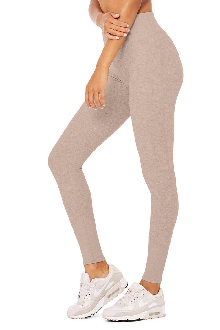 Leggins Alo Yoga High-Cintura Alosoft Lounge Mujer Rosas | 728435AMY