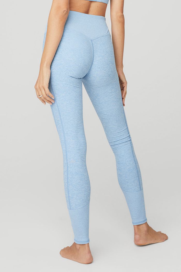 Leggins Alo Yoga High-Cintura Alosoft Lounge Mujer Azules | 831962SKT