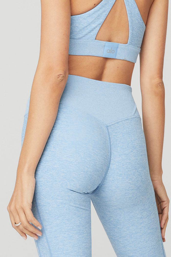 Leggins Alo Yoga High-Cintura Alosoft Lounge Mujer Azules | 831962SKT