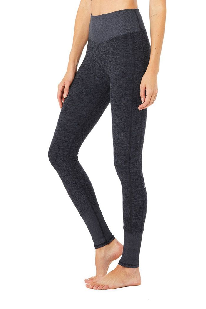 Leggins Alo Yoga High-Cintura Alosoft Lounge Mujer Azul Marino | 943701DCI