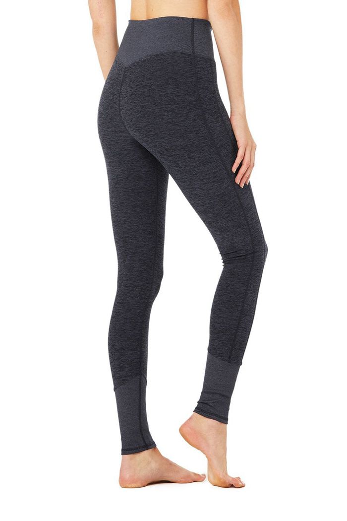 Leggins Alo Yoga High-Cintura Alosoft Lounge Mujer Azul Marino | 943701DCI