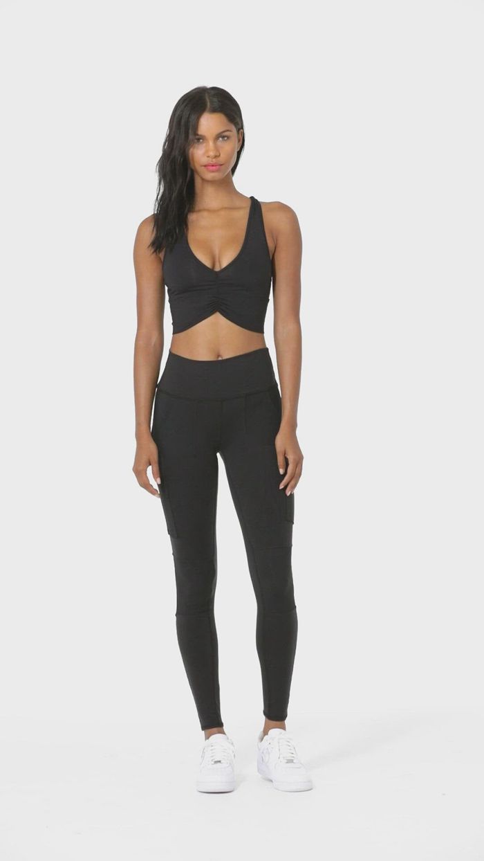 Leggins Alo Yoga High-Cintura Cargo Mujer Grises Oscuro | 831406PTA