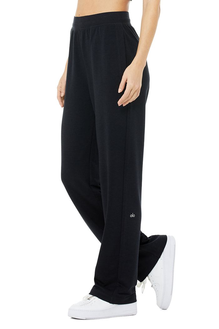 Leggins Alo Yoga High-Cintura Dreamy Anchos Mujer Negros | 016845YHG