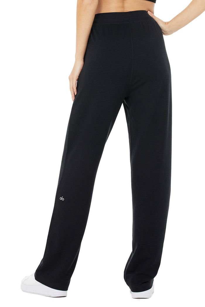 Leggins Alo Yoga High-Cintura Dreamy Anchos Mujer Negros | 016845YHG