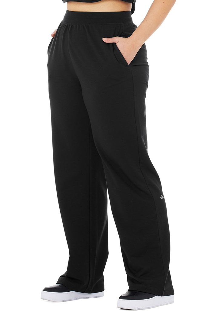 Leggins Alo Yoga High-Cintura Dreamy Anchos Mujer Negros | 016845YHG