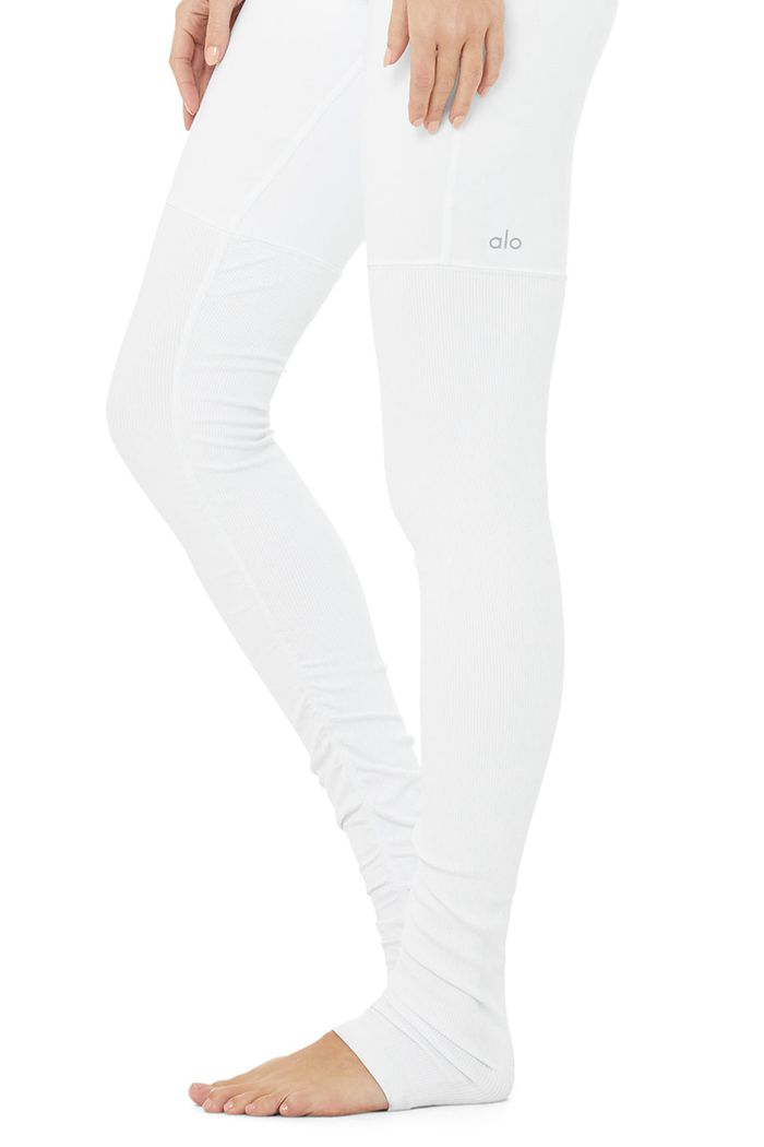 Leggins Alo Yoga High-Cintura Goddess Mujer Blancos | 024196RGD