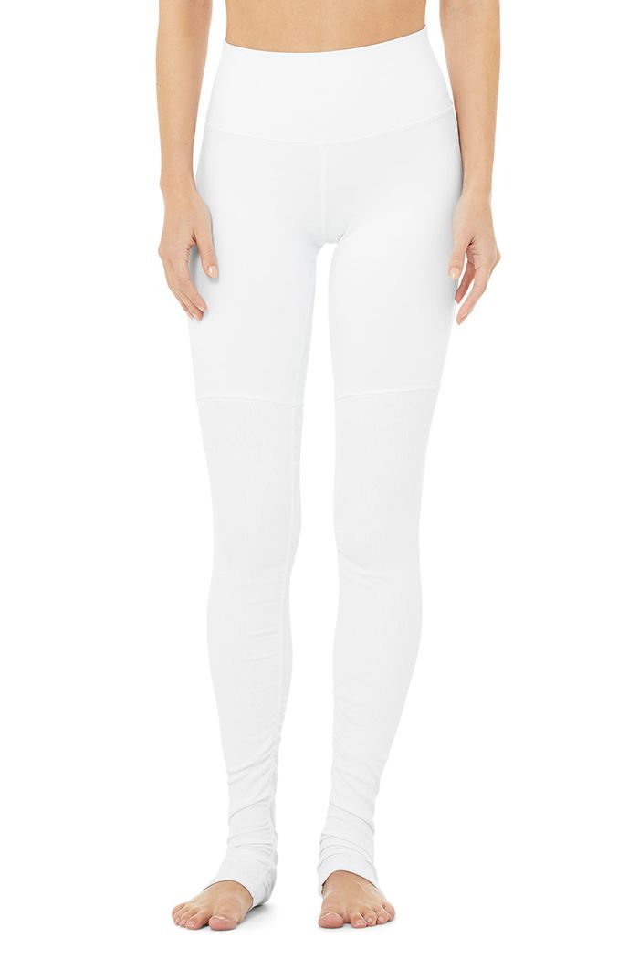 Leggins Alo Yoga High-Cintura Goddess Mujer Blancos | 024196RGD