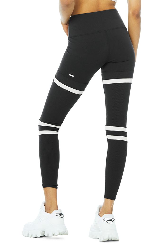 Leggins Alo Yoga High-Cintura Legit Mujer Negros Beige | 751483BIF