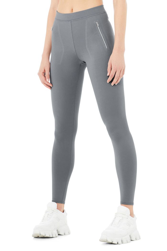 Leggins Alo Yoga High-Cintura Thrill Seeker Mujer Grises | 051867QOD