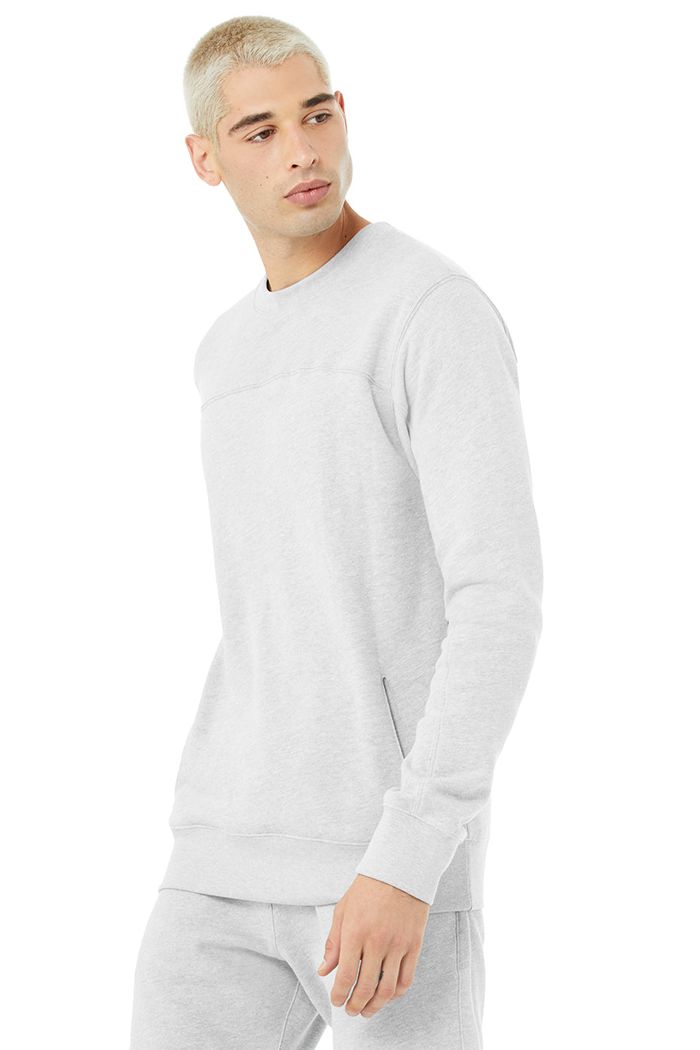 Long Sleeve Alo Yoga Base Sweatshirt Hombre Grises | 435278JNL