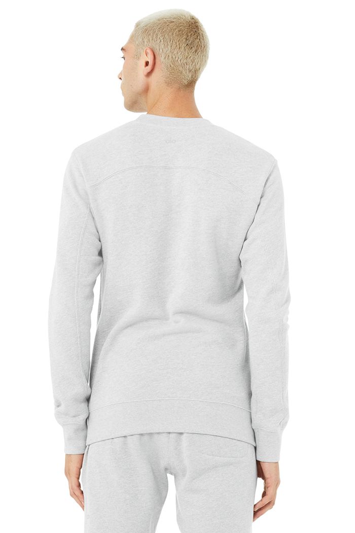 Long Sleeve Alo Yoga Base Sweatshirt Hombre Grises | 435278JNL