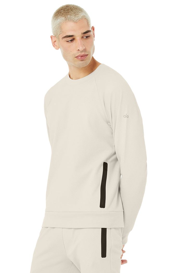 Long Sleeve Alo Yoga Impel Sweatshirt Hombre Beige | 413068WRM