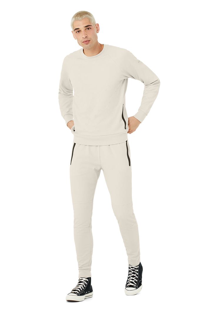 Long Sleeve Alo Yoga Impel Sweatshirt Hombre Beige | 413068WRM