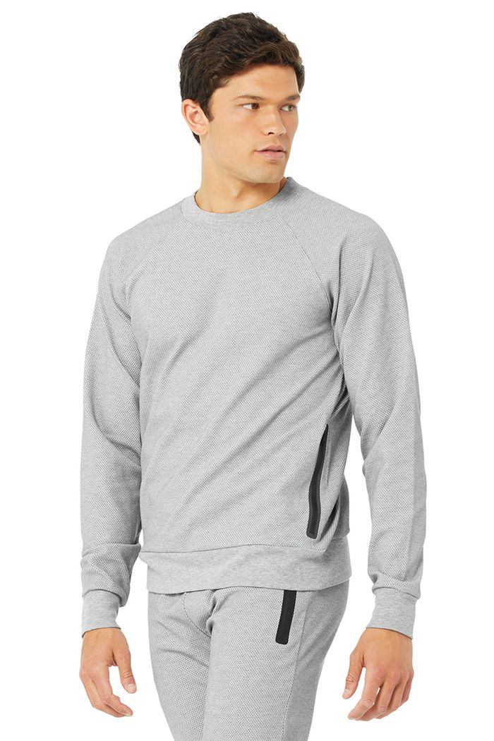 Long Sleeve Alo Yoga Impel Sweatshirt Hombre Grises | 960872VEU